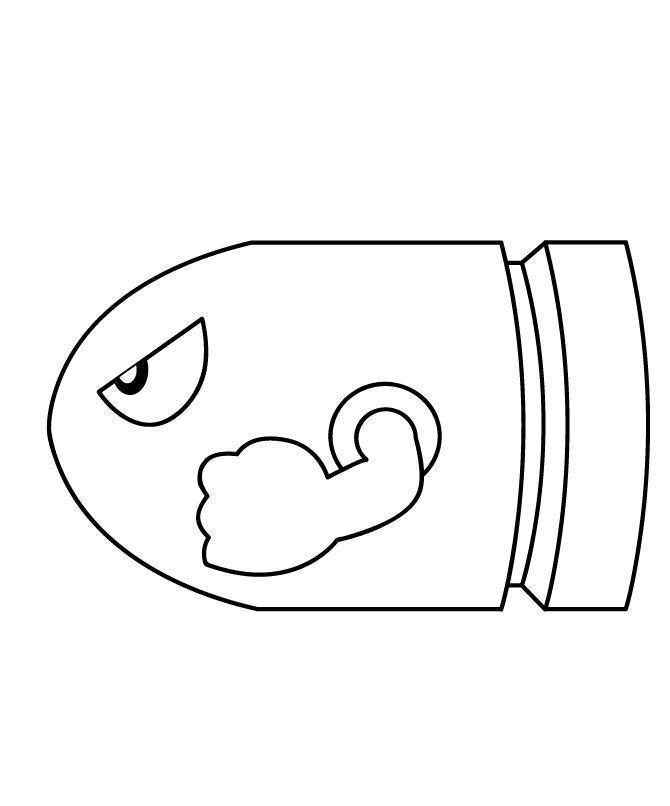 Mario cannon coloring book